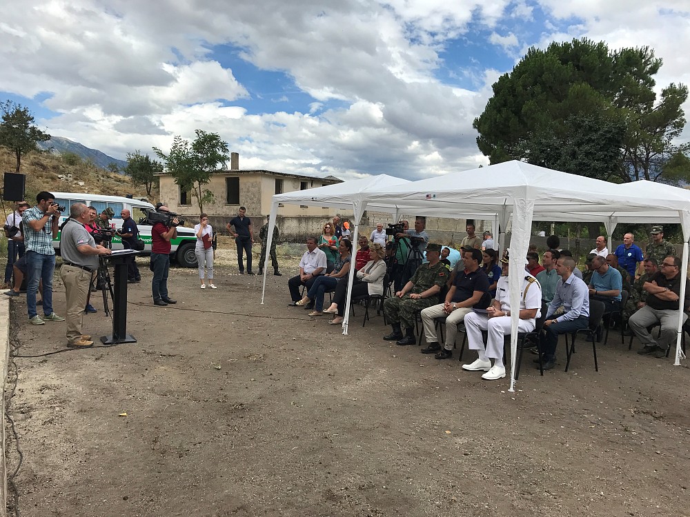 ITF representatives, donor representatives, government authorities, local representatives and operations representatives met in Gjirokaster