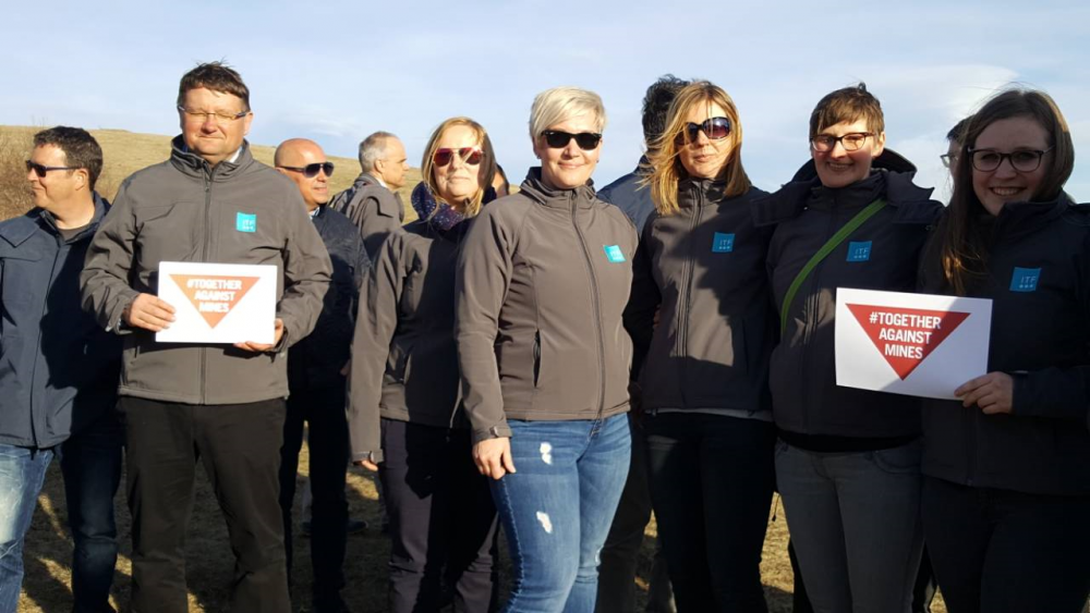 ITF team visiting the Ilidža project site.