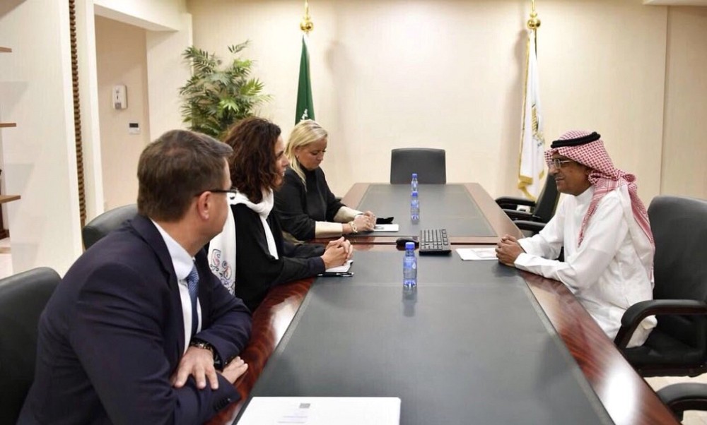 Meeting of Ambassador Miškova with the Eng. Ahmed A. Al Baiz, Assistant Supervisor General for operations and programs at King Salman Humanitarian Aid and Relief Centre.