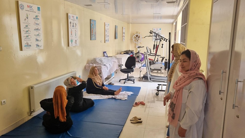 Female physiotherapy.