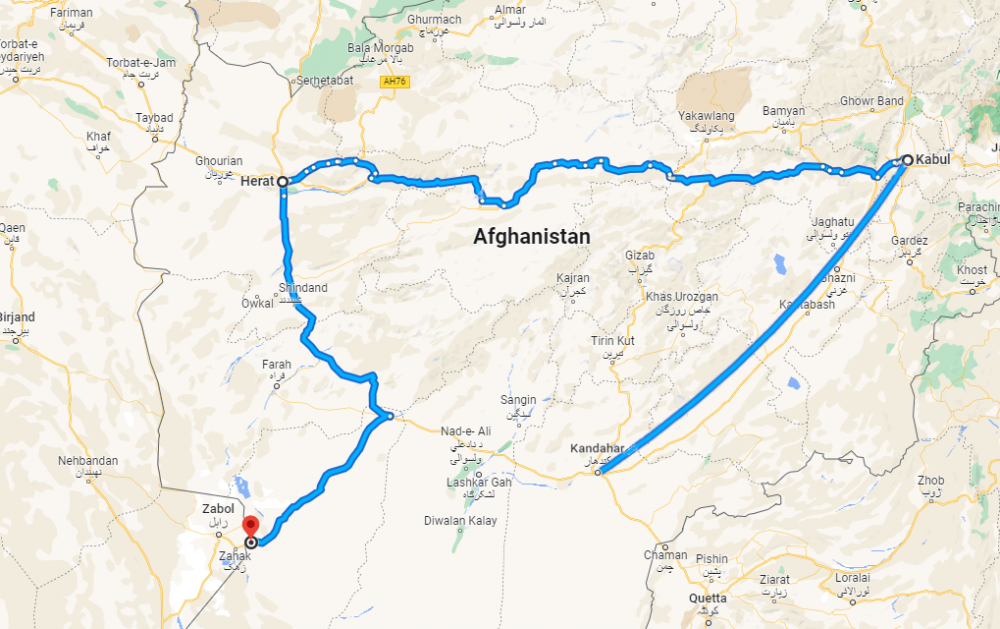 Map of the monitoring visit.