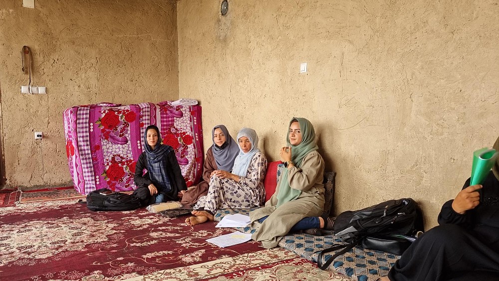A female patient encountered an improvised explosive device years ago while going to her home province of Wardak. Due to the consequences of the wounds at that time, she experiences difficulties in mobility, compounded by the fact that her house is situated on an inaccessible hill. During the visit, we met with three HI experts—a social worker, a physical therapist, and a psychosocial support expert—who were addressing the patient's needs. Given the consequences of her wounds, the patient has developed aggressiveness, which the HI experts aim to alleviate through a comprehensive approach that includes physical therapy, psychosocial support, and family therapy. 