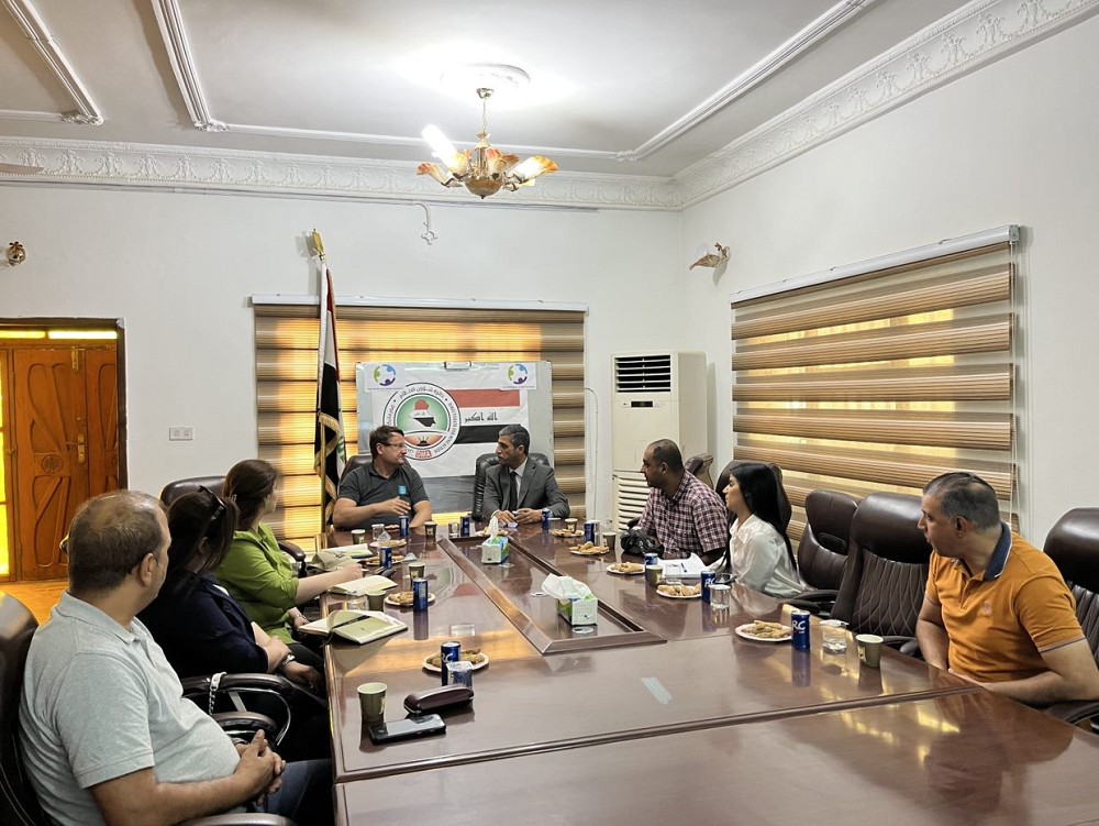 Meeting with the Director of Regional Mine Action Center (RMAC)-South in Basra.