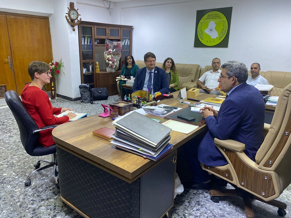 Meeting with the Director General of DMA, Dr. Sabah Hasan Al-Husseini, in Baghdad.