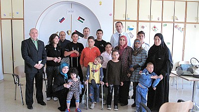 The eighth group of children from Gaza on rehabilitation treatment in Slovenia