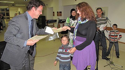 Closing event of rehabilitation treatment for eighth group of Gaza children in Slovenia 