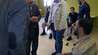 Representative of Libyan Ministry for War Wounded Mr. Ali Abushawashi visited ITF and URI Soca