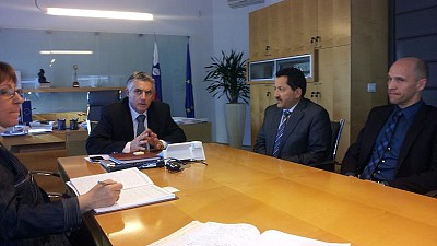 ITF-Libyan-URI Soca delegation at Minister for Health of the Republic of Slovenia