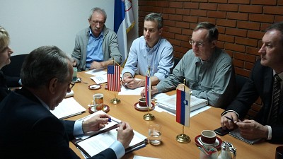 Representatives of U.S. DoS PMWRA and ITF in Serbia