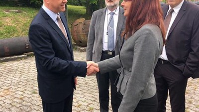 Slovenian Minister of Defence at ITF HQ