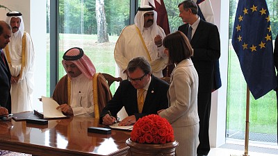 Donation for Gaza from the State of Qatar 