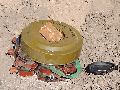 Preparing engineering ammunition for destruction by open detonation