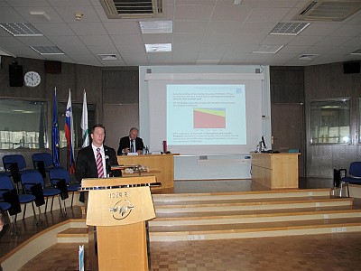 Mr Mitja Hegler, ITF Project Manager presenting Integrated Telemedicine and e-Health Program