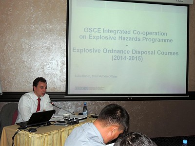 Mr. Buhin from OSCE OiT lecturing