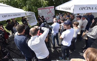 Presentation of mine contamination in the Municipality of Goražde