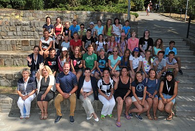 Children from Belarus at Debeli rtič. 