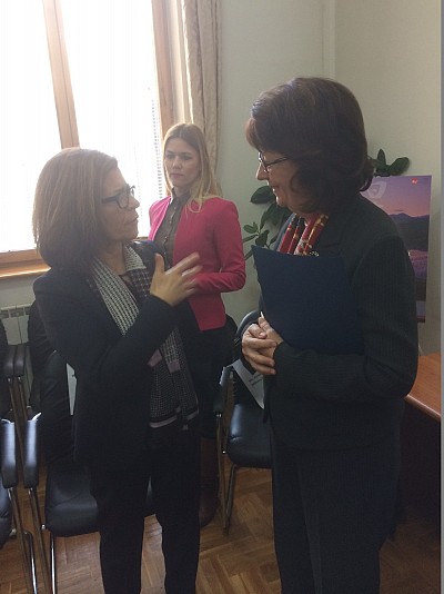 H.E. Maureen E. Cormack, Ambassador of United States of America to Bosnia and Herzegovina, and H.E. Zorica Bukinac, Ambassador of Slovenia in BiH