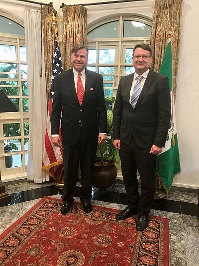 U.S. Ambassador to Nigeria H.E. W. Stuart Symington and ITF Director Ambassador Lovrenčič.