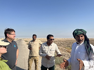 Visit to technical survey task site in Shatt Al-Arab.